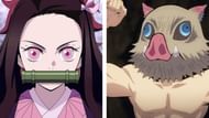 Nezuko and Inosuke as seen in Demon Slayer (Image Via Ufotable)